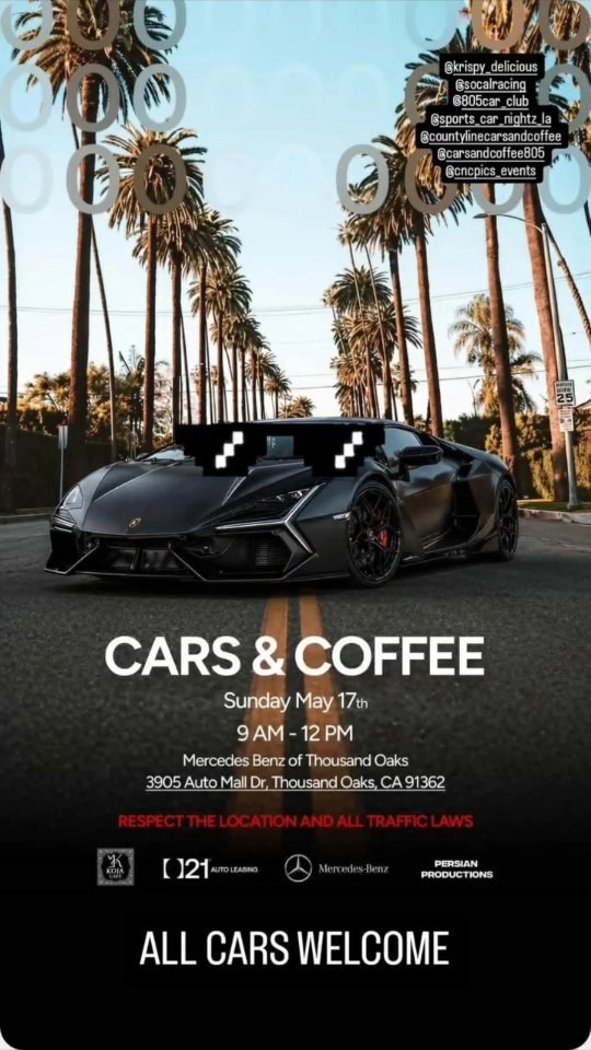 CARS & COFFEE — Mercedes Benz of Thousand Oaks — Cars & Coffee meet