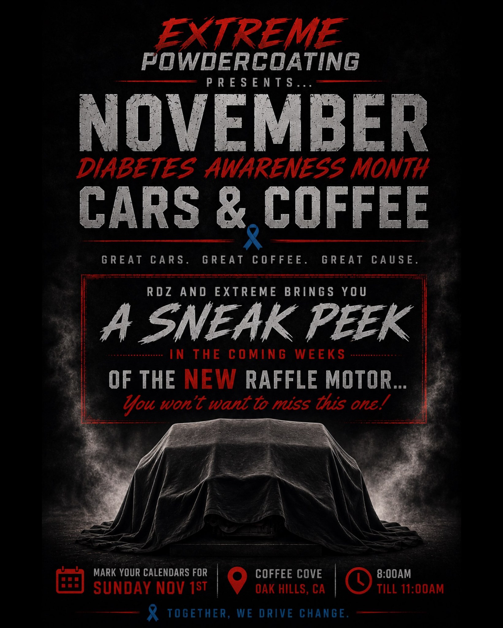 November Diabetes Awareness Month Cars & Coffee — Cars & Coffee meet