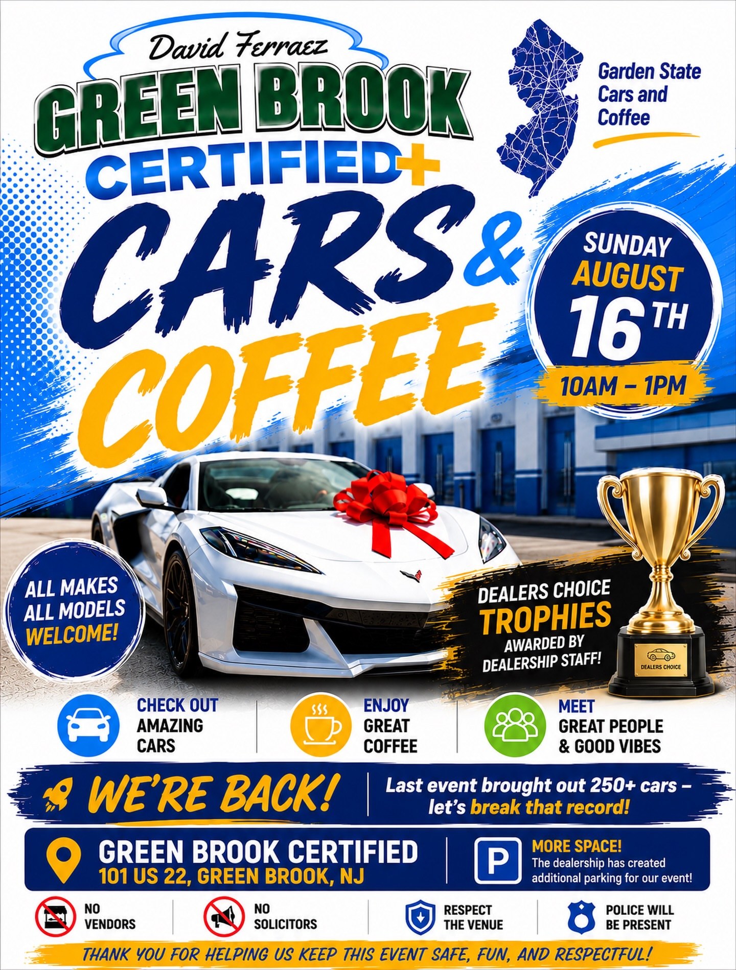Green Brook Certified Cars & Coffee — Cars & Coffee meet