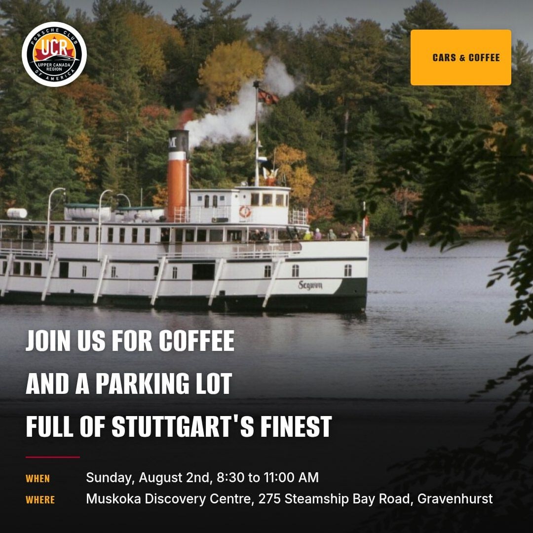 Cars & Coffee — Muskoka Discovery Centre — Cars & Coffee meet