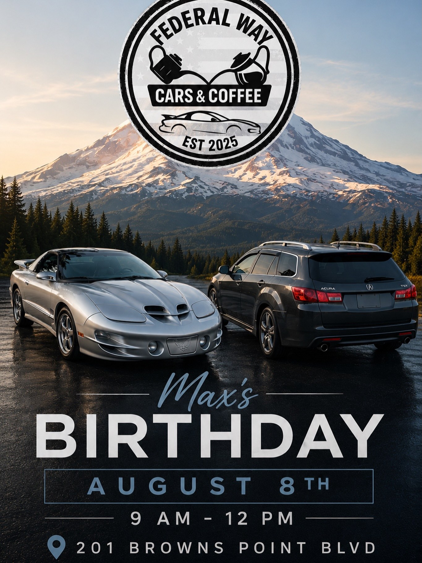 Max's Birthday — Cars & Coffee meet