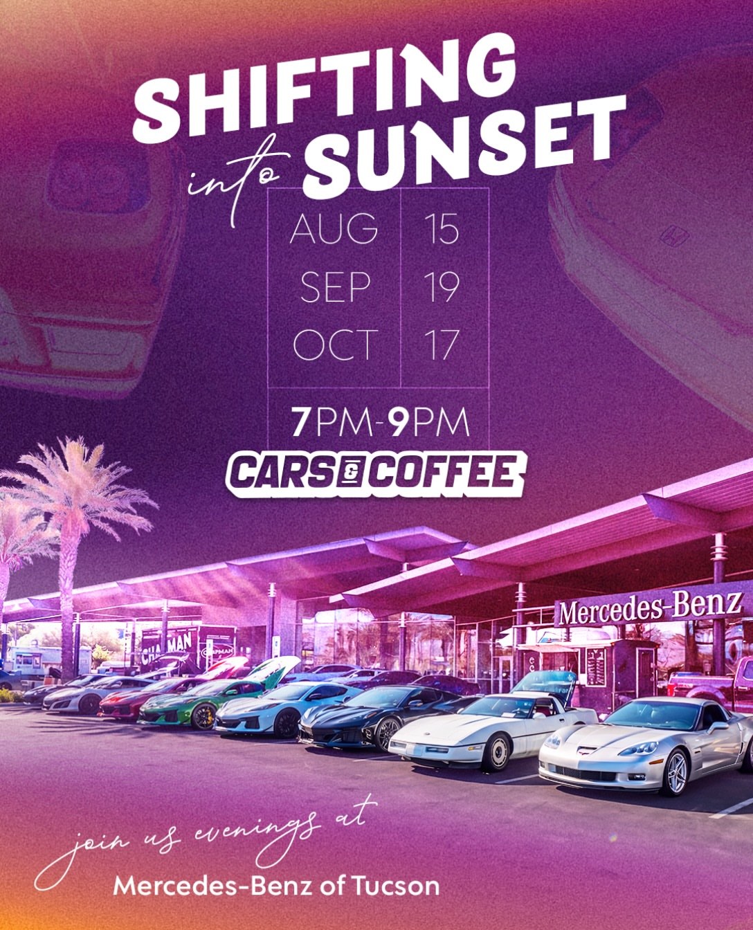 Shifting into Sunset — Cars & Coffee meet