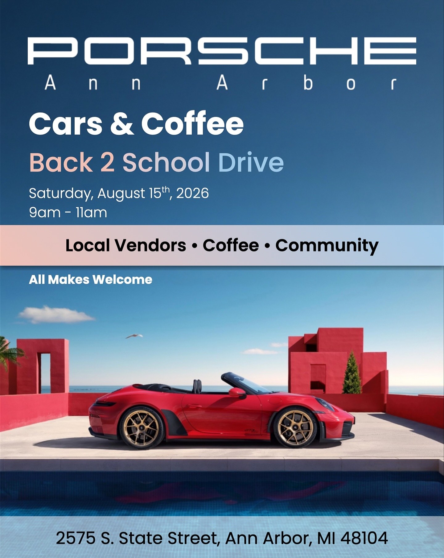Cars & Coffee Back 2 School Drive — Cars & Coffee meet