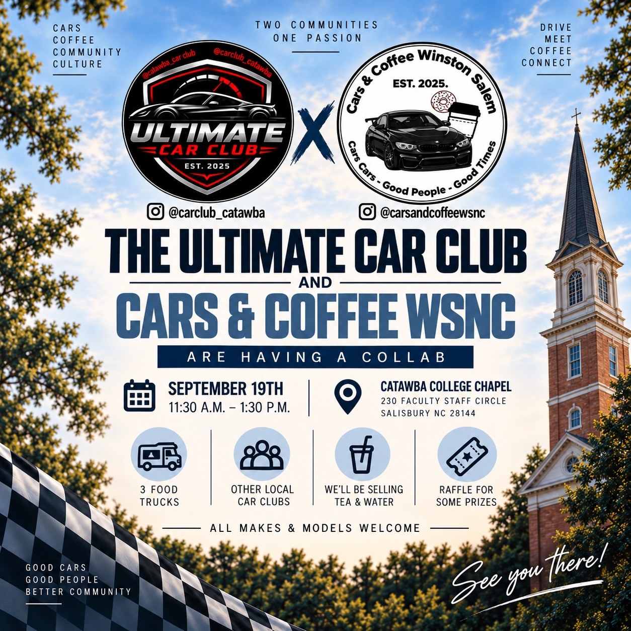 The Ultimate Car Club and Cars & Coffee WSNC Collab — Cars & Coffee meet