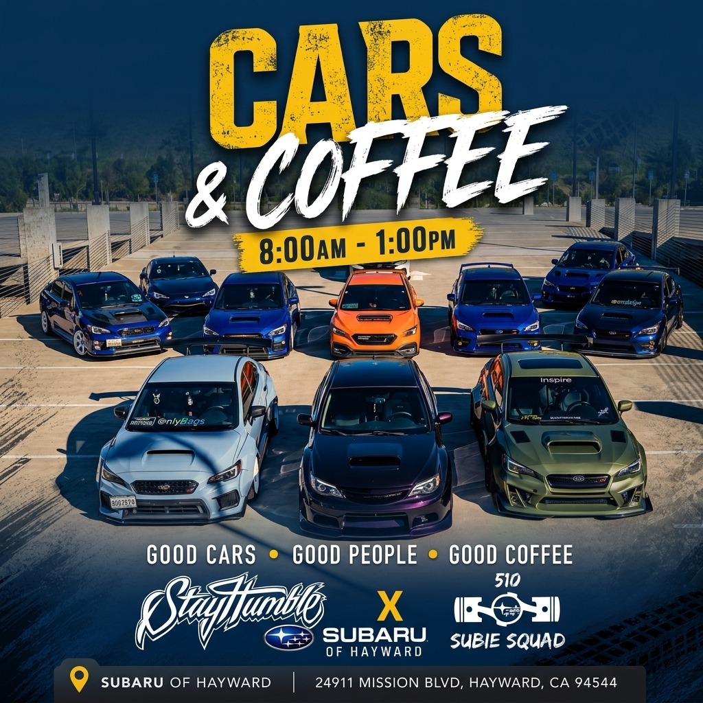 Cars & Coffee — Subaru of Hayward — Cars & Coffee meet