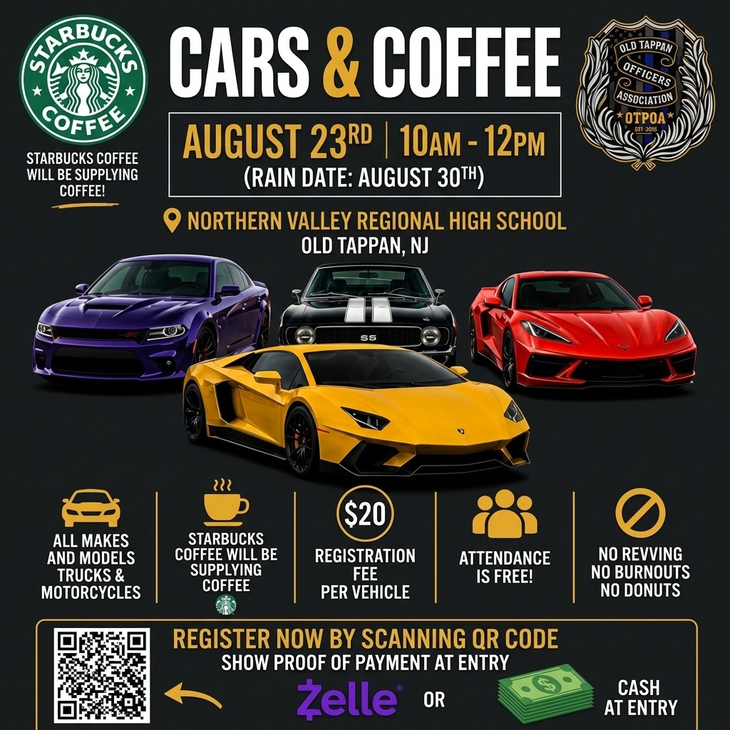 Cars & Coffee — Northern Valley Regional High School — Cars & Coffee meet
