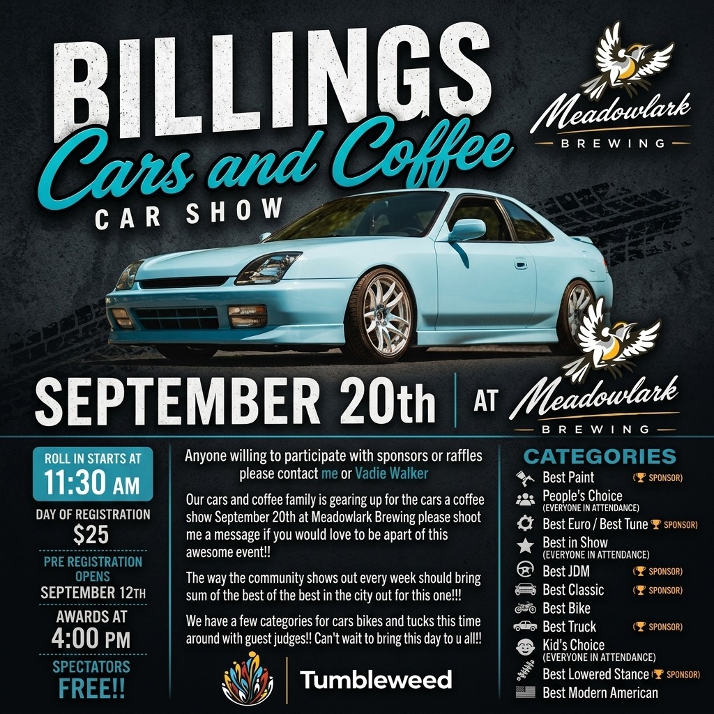 2nd Annual Billings Cars and Coffee Car Show — Cars & Coffee meet