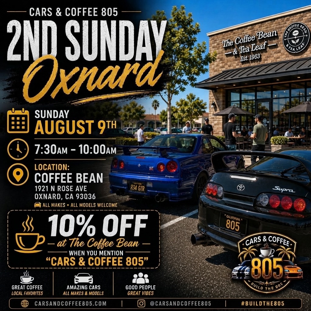 Cars & Coffee 805 2nd Sunday Oxnard — Cars & Coffee meet