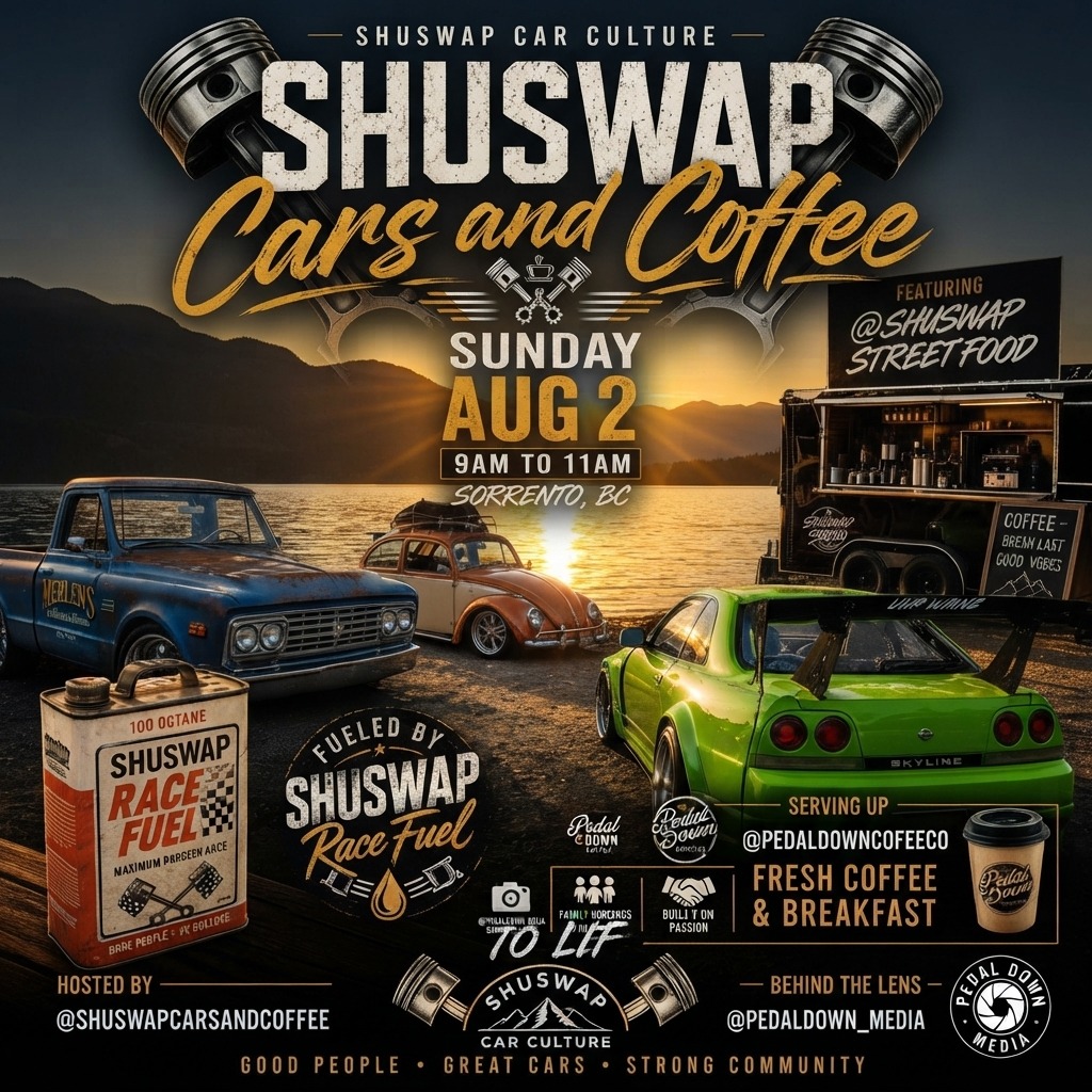 Shuswap Cars and Coffee — Cars & Coffee meet