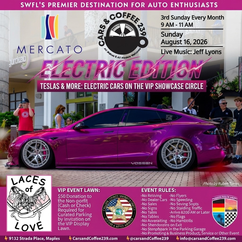 Cars & Coffee 239 Electric Edition — Cars & Coffee meet