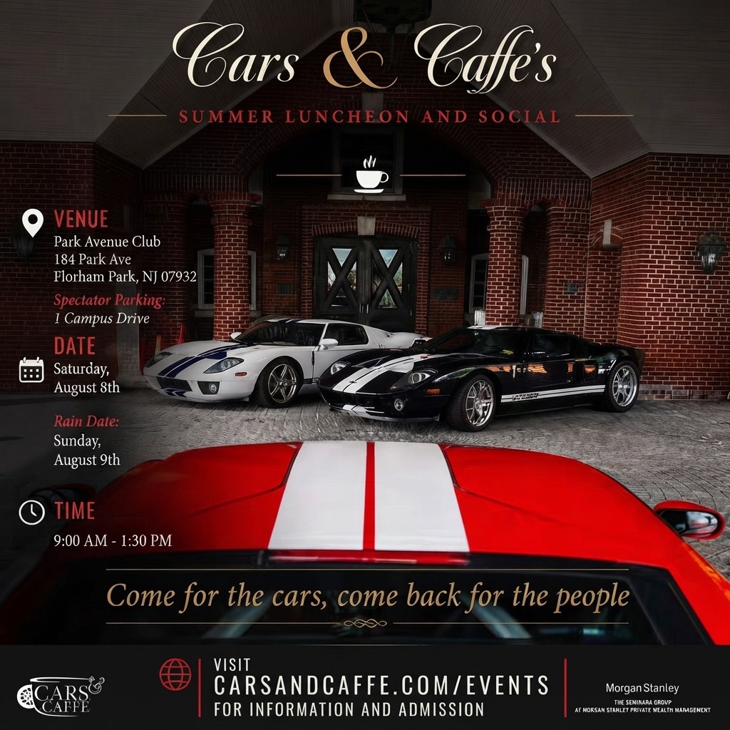 Cars & Caffe's Summer Luncheon and Social — Cars & Coffee meet