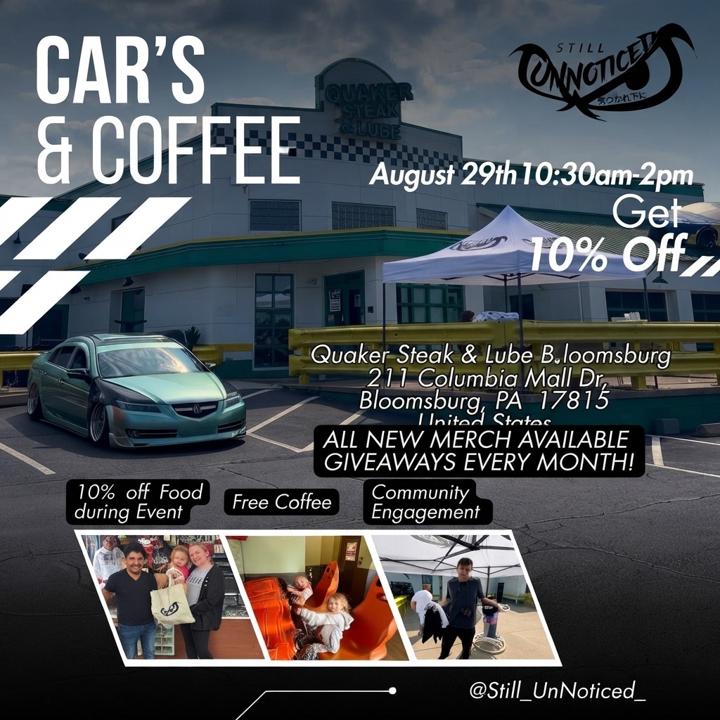 Car's & Coffee — Quaker Steak & Lube Bloomsburg — Cars & Coffee meet