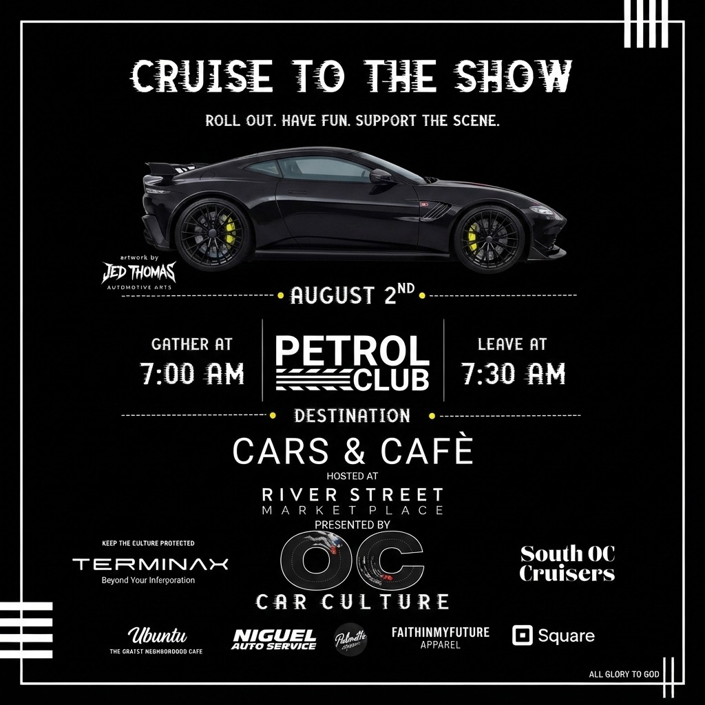 Cruise to the Show — Cars & Coffee meet