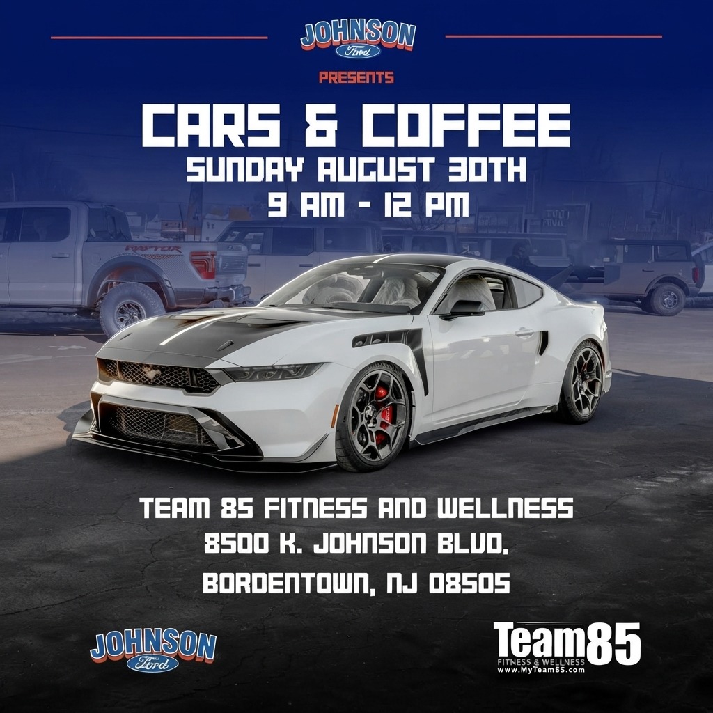 Cars & Coffee — Team 85 Fitness and Wellness — Cars & Coffee meet