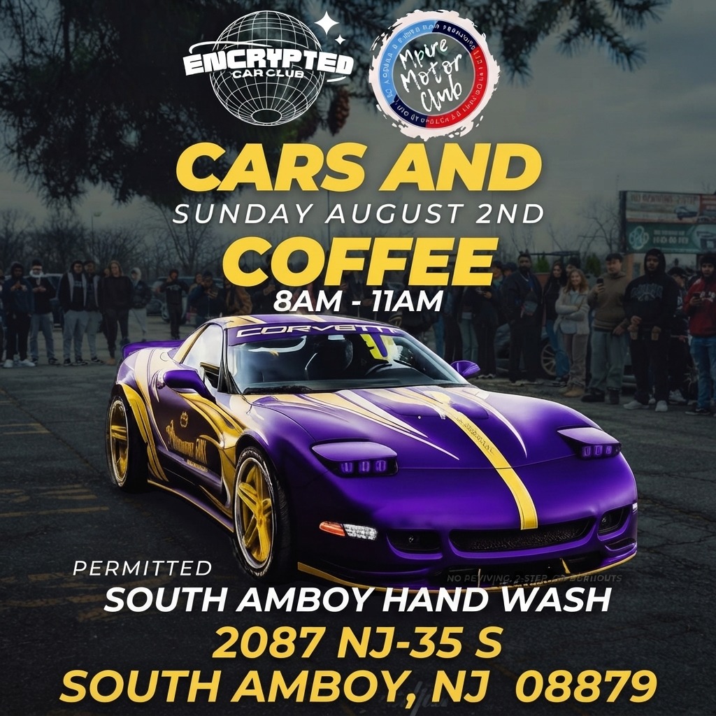 CARS AND COFFEE — SOUTH AMBOY HAND WASH — Cars & Coffee meet