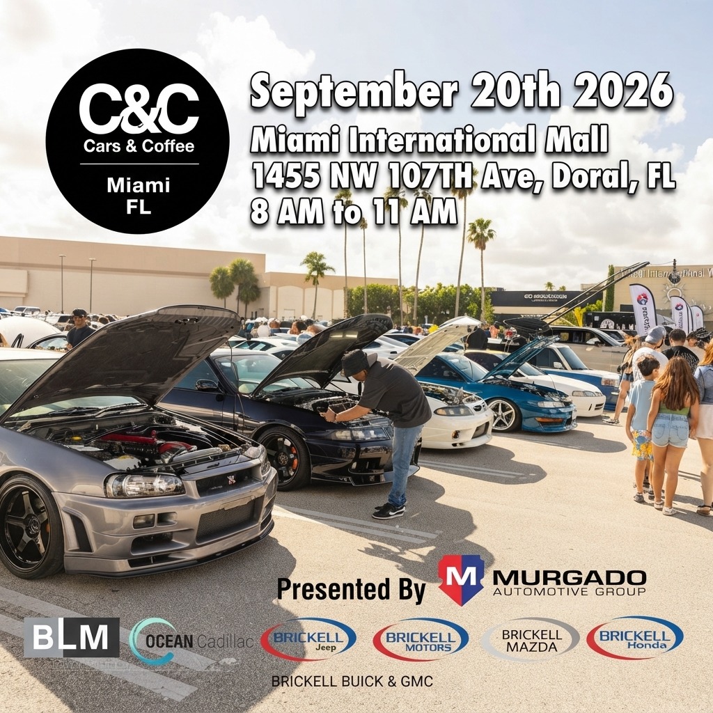 Cars & Coffee — Miami International Mall — Cars & Coffee meet