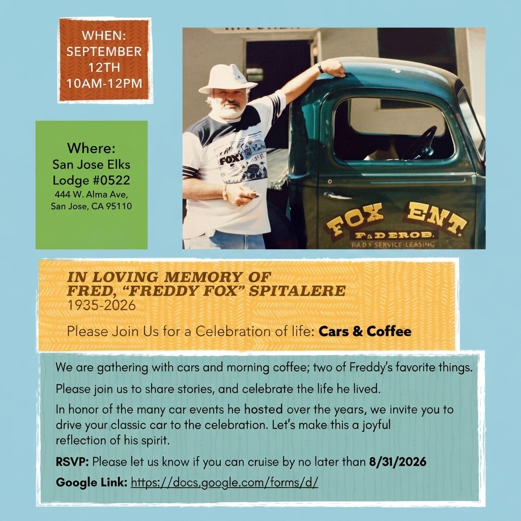 Cars & Coffee — San Jose Elks Lodge #0522 — Cars & Coffee meet
