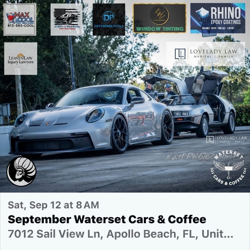 September Waterset Cars & Coffee — Cars & Coffee meet