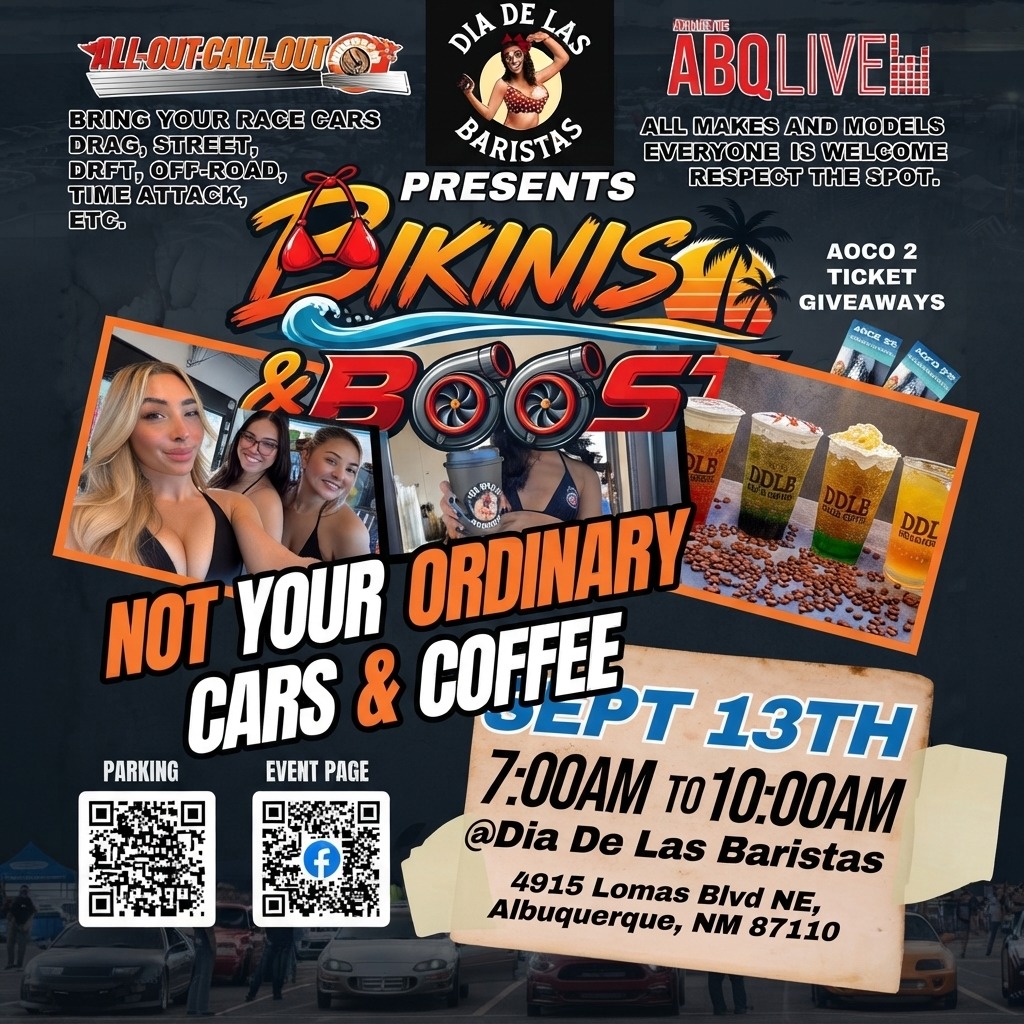 Bikinis & Boost — Cars & Coffee meet