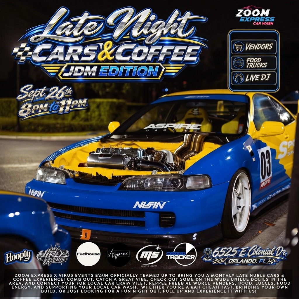 Late Night Cars & Coffee JDM Edition — Cars & Coffee meet
