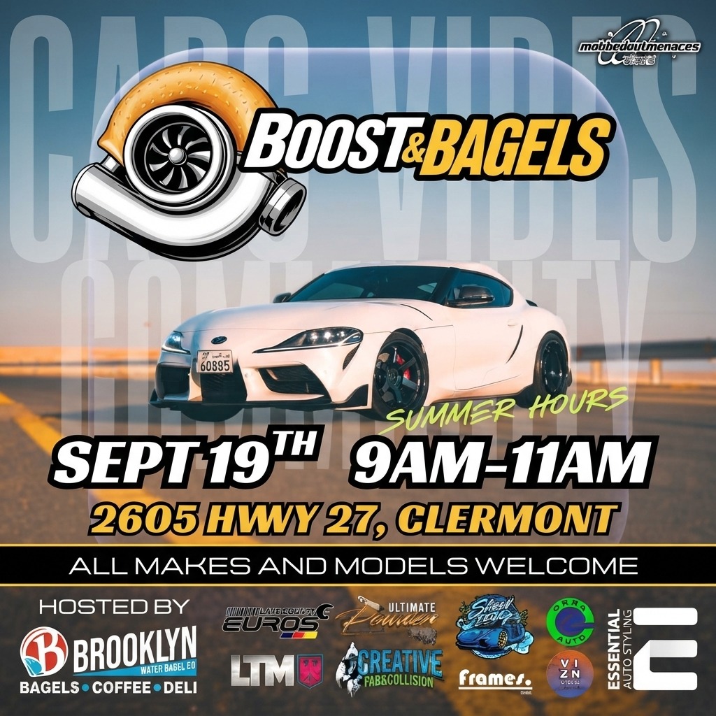 Boost & Bagels — Cars & Coffee meet