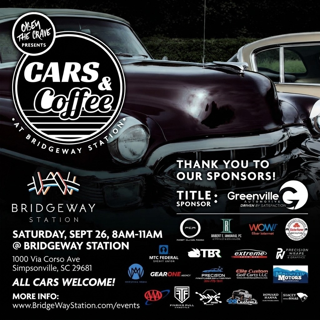 Cars & Coffee — Bridgeway Station — Cars & Coffee meet