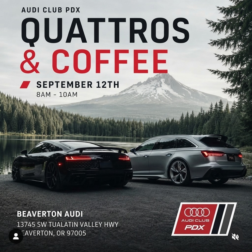 Quattros & Coffee — Cars & Coffee meet