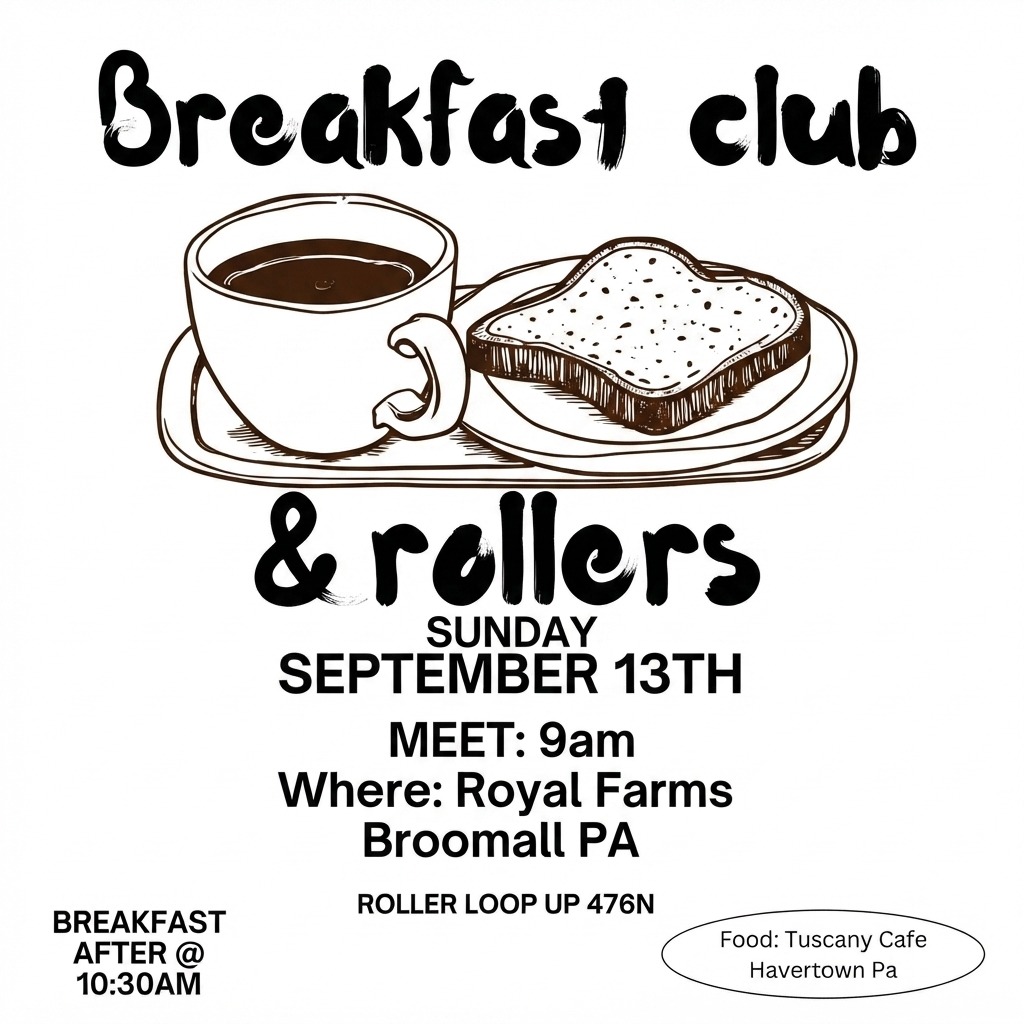 Breakfast club & rollers — Cars & Coffee meet