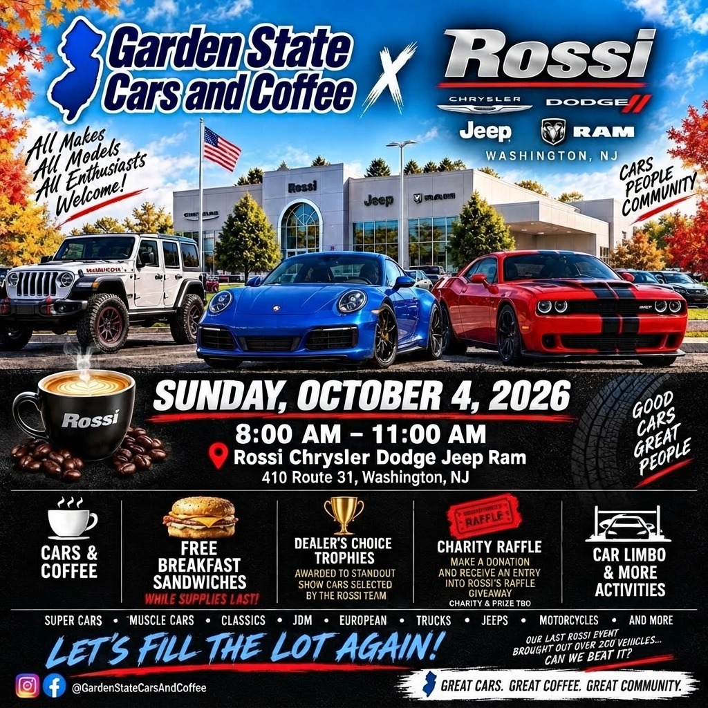 Garden State Cars and Coffee — Cars & Coffee meet