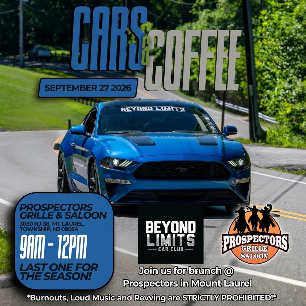Cars & Coffee — Prospectors Grille & Saloon — Cars & Coffee meet