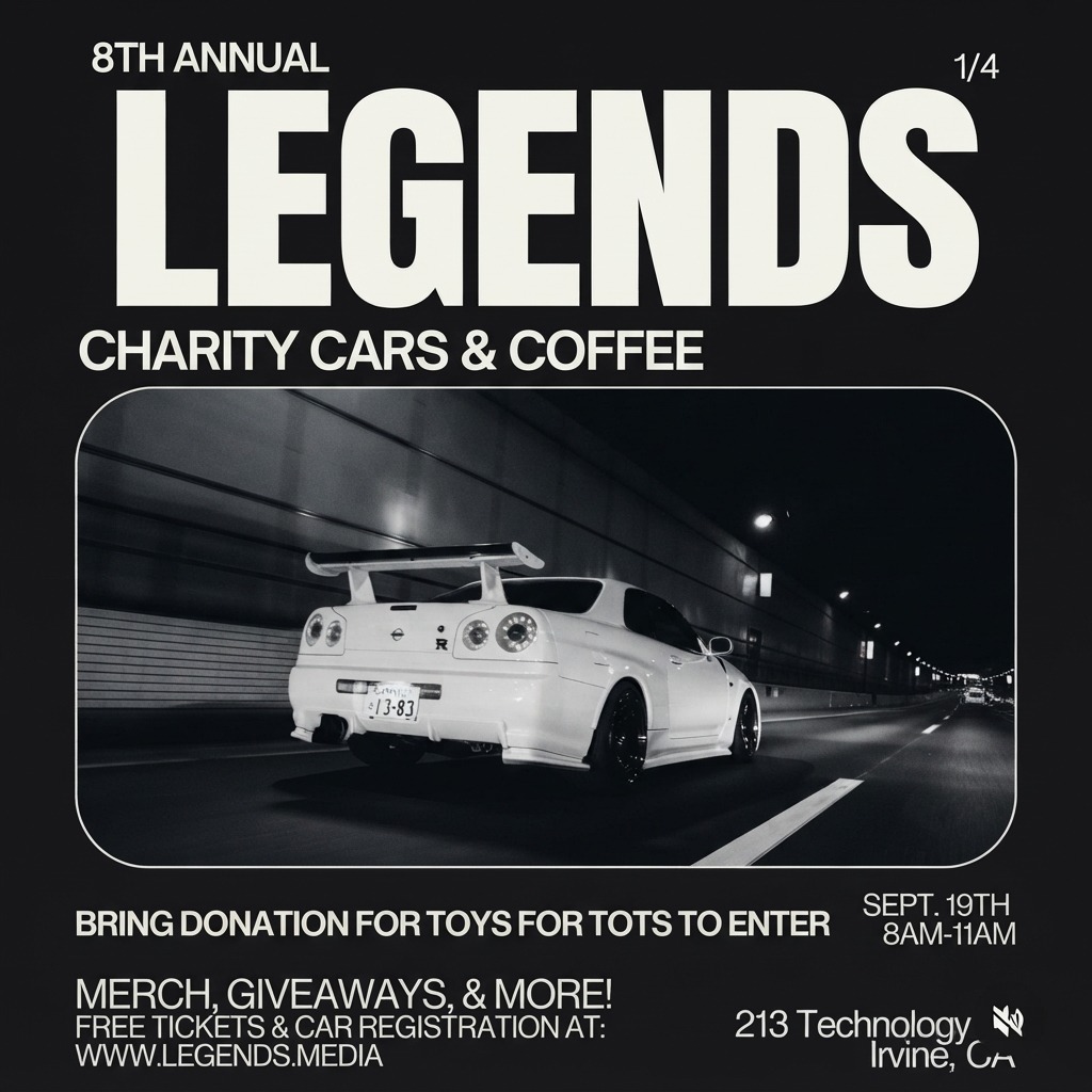 8th Annual Legends Charity Cars & Coffee — Cars & Coffee meet