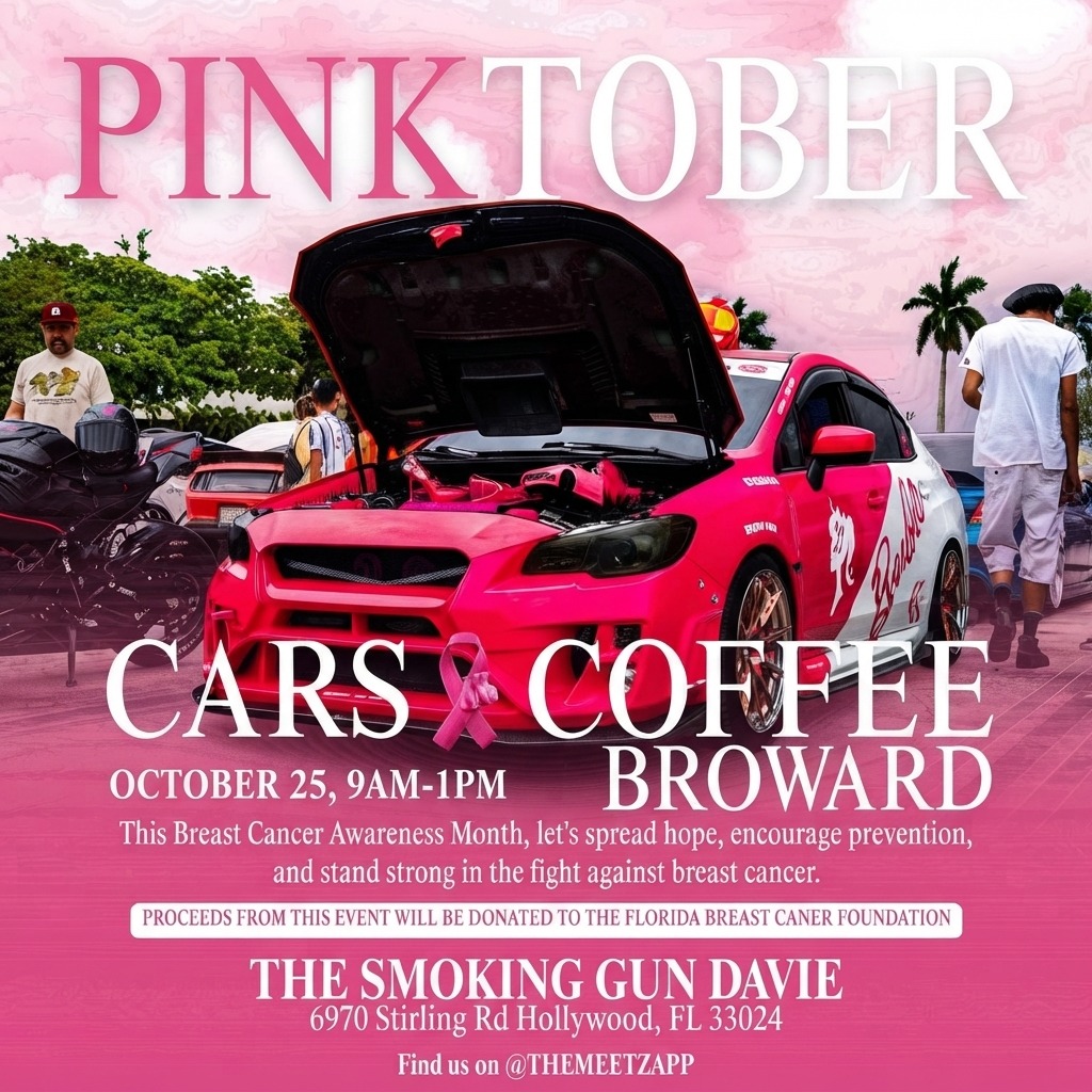 Pinktober Cars & Coffee Broward — Cars & Coffee meet