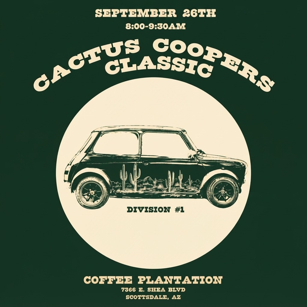 Cactus Coopers Classic — Cars & Coffee meet