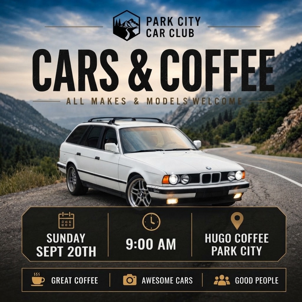 Cars & Coffee — Hugo Coffee — Cars & Coffee meet